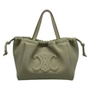 Celine Small Cabas Drawstring Cuir Triomphe Tote Bag